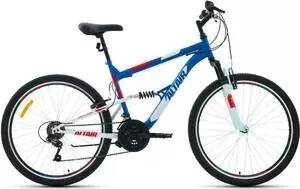 Велосипед Altair MTB FS 26 1.0 (рост 18") 2020, синий/красный