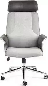 Кресло офисное TetChair Charm экошерсть/кож/зам серый/черный 4231