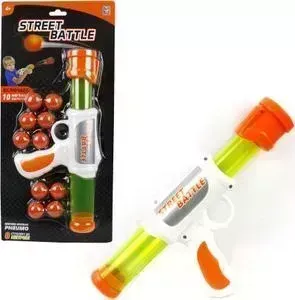 Игрушечное оружие 1TOY Street Battle с мягкими шариками Т13647