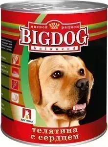Консервы Зоогурман BIG DOG Телятина с сердцемдля взрослых собак 850г