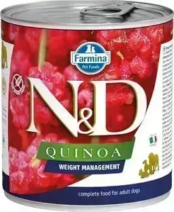 Консервы Farmina ND Adult Dog Quinoa Weight Management для контроля веса взрослых собак 285г