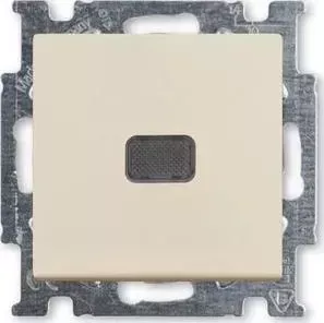 Выключатель ABB одноклавишный Basic55 10A 250V с подсветкой слоновая кость