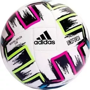 Мяч футбольный ADIDAS UNIFORIA CLUB арт. FH7356, р.5, 18 пан, ТПУ, маш.сш., бело-черно-зелено-синий