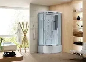 Душевая кабина Black&amp;amp;White BlackWhite Galaxy 90x90x220 с гидромассажем, стекла прозрачные, раздвижные (5503900)