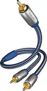 Кабель Inakustik сабвуферный Premium Y-Subwoofer Cable, Y-Sub,RCA - 2RCA, 15 m, 0040815