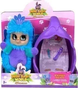 Мягкая игрушка Bush Baby Пушастик Павлин Паола со спальным коконом заколкой и шармом Т16319
