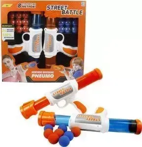 Игрушечное оружие 1TOY Street Battle с мягкими шариками 24 шарика Т13651