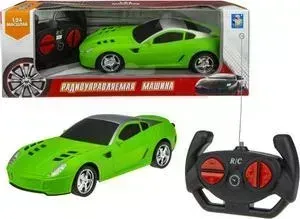 Машинка 1TOY на радиоуправлении Спортавто матовый зеленый Т13848