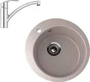 Мойка кухонная и смеситель ULGRAN и смеситель U-405 Grohe Eurosmart (U-405-302, 33281002)
