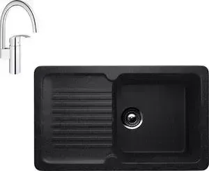Мойка кухонная и смеситель ULGRAN и смеситель U-506 Grohe Eurosmart (U-506-308, 33202002)