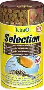 Корм Tetra Selection Complete Food for Tropical Fish 4 вида хлопья/чипсы/гранулы для всех видов тропических рыб 250мл