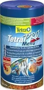 Корм Tetra Pro Menu Premium Food for All Tropical Fish 4 вида хлопьев для всех видов тропических рыб 250мл