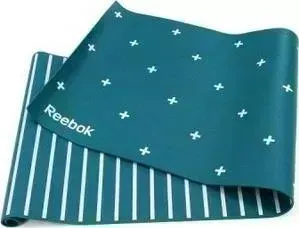 Коврик для йоги Reebok RAYG-11030GN (мат) двухсторонний 4мм Полоски