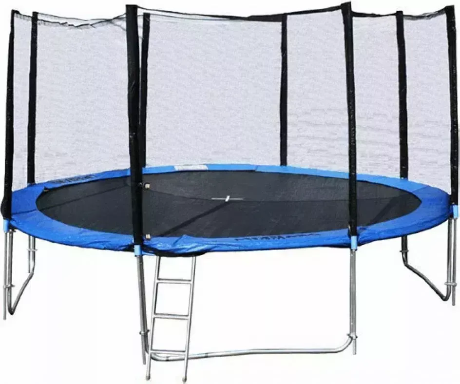 Батут DFC с защитной сетью Trampoline Fitness 366 см