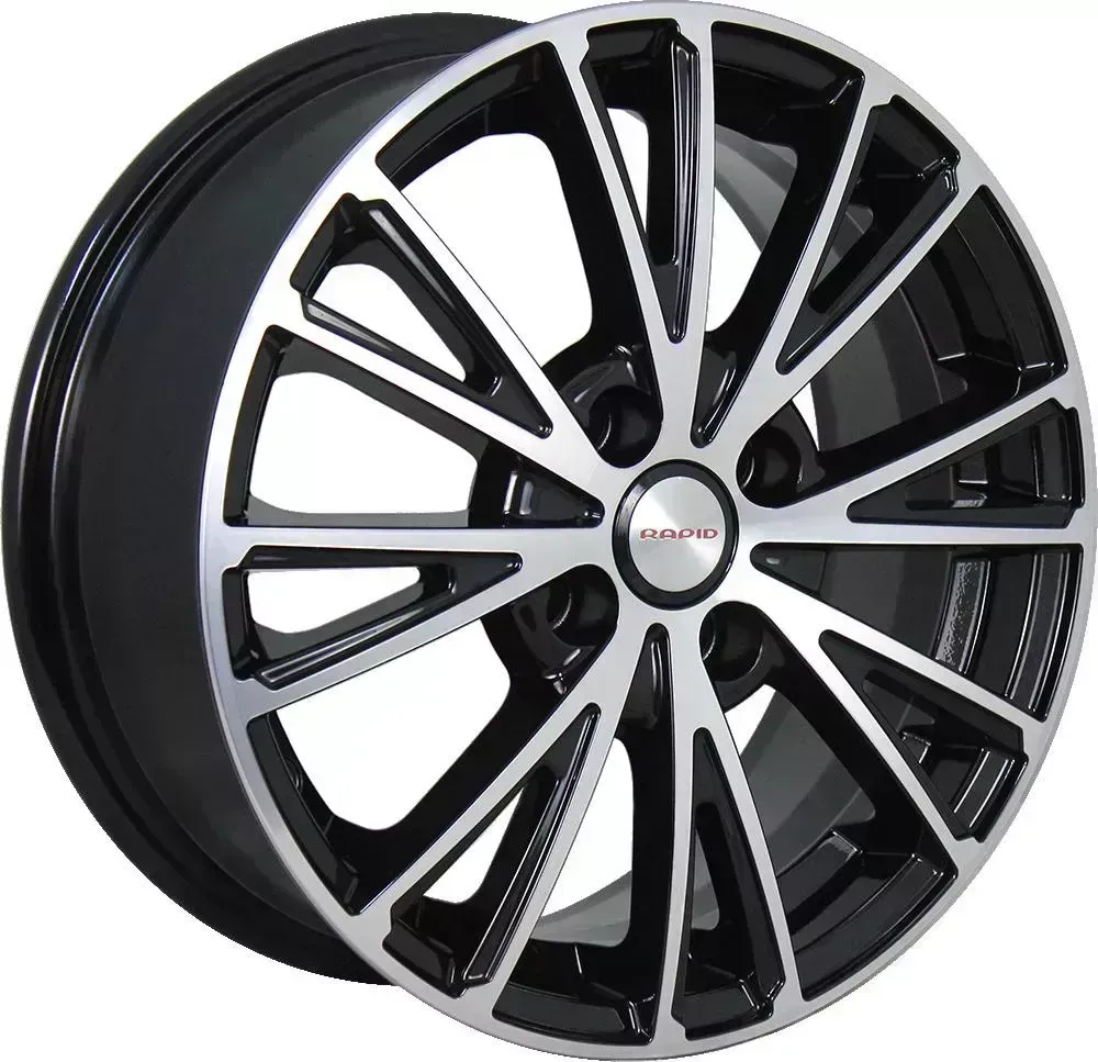 Диск автомобильный RAPID Меандр-оригинал 6X15/4X100 ET40 D60.1 алмаз черный SK