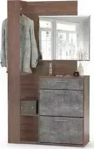 Шкаф Моби многоцелевого назначения Эго 03.295 орех селект каминный/камень темный (не сборка)