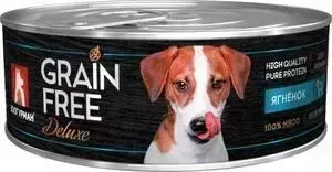 Консервы Зоогурман Grain Free Беззерновой с ягненком для взрослых собак 100г