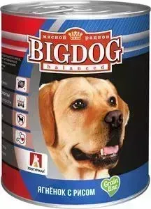 Консервы Зоогурман BIG DOG Ягненок с рисом для взрослых собак 850г