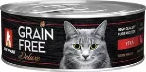 Консервы Зоогурман Grain Free Утка для взрослых кошек 100г