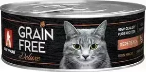 Консервы Зоогурман Grain Free Перепёлка для взрослых кошек 100г