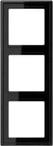 Рамка Jung 3-постовая LS 990 черная LS983SW