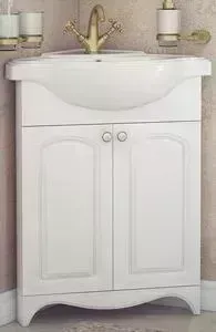 Тумба с раковиной Corozo с Классика 65 угловая, белая (SD-00000316, 4640021063071)