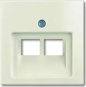 Лицевая панель ABB Basic55 розетки информационной слоновая кость (2CKA001753A0097)