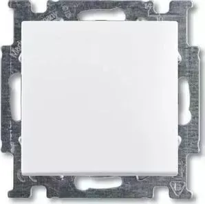 Выключатель ABB одноклавишный Basic55 10A 250V альпийский белый