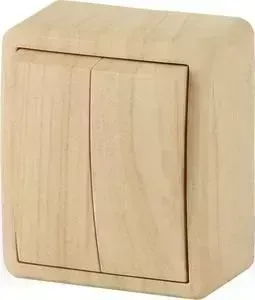 Переключатель двухклавишный ЭРА 11-1204-11