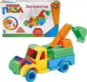 Конструктор 1TOY Экскаватор 35 деталей Т59944