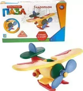 Конструктор 1TOY Гидроплан 19 деталей Т59949