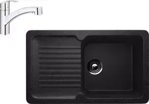 Мойка кухонная и смеситель ULGRAN и смеситель U-506 Grohe Eurosmart (U-506-308, 30305000)