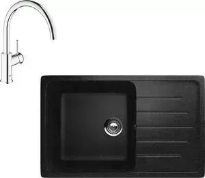 Мойка кухонная и смеситель ULGRAN и смеситель U-400 Grohe BauClassic (U-400-308, 31234000)