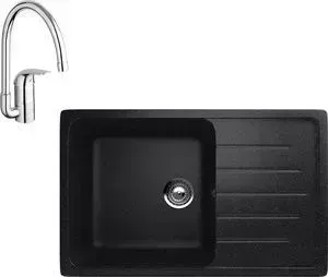 Мойка кухонная и смеситель ULGRAN и смеситель U-400 Grohe Euroeco (U-400-308, 32752000)