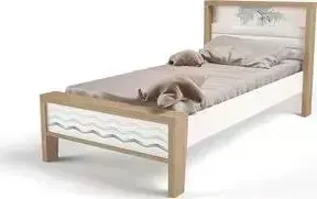 Кровать ABC-KING Mix ocean №1 голубой 190х120