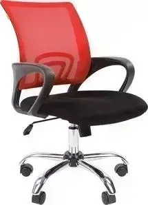 Кресло офисное CHAIRMAN 696 TW красный хром