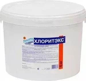 ХЛОРИТЭКС Маркопул Кемиклс М38 9кг ведро гранулы для текущей и ударной дезинфекции воды