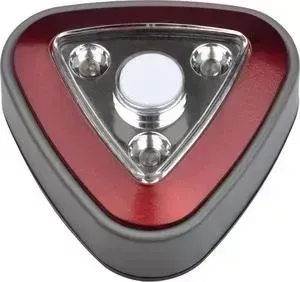 Настенный светодиодный светильник UNIEL DTL-356 Треугольник Red/3LED/3AAA