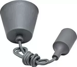 Шнур с патроном IMAGE PNL.E27/1 GREY E27, СЕРЫЙ,1 m, потолочное крепление
