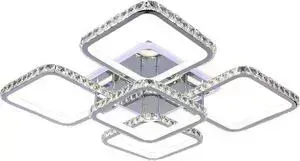 Светодиодная люстра Profit Light 8010/4+1 CHR (BL+YL)