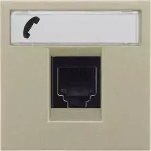 Розетка ABB RJ12 Zenit 3 кат шампань