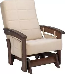 Кресло Мебель Импэкс -качалка глайдер Нордик орех ткань Verona vanilla