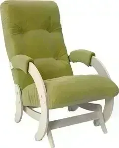 Кресло-качалка Мебель Импэкс глайдер Модель 68 дуб шампань ткань Verona apple green