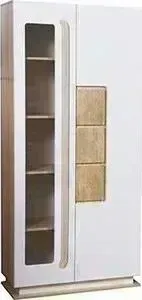 Шкаф комбинированный Олимп 30.02-02 Дора дуб сонома / белый / ДВПО белый / ПВХ белый глянец снег