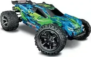 Радиоуправляемая машина TRAXXAS Rustler 4X4 VXL Green - TRA67076-4-G