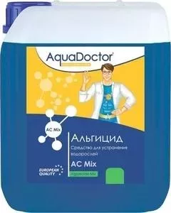 АЛЬГИЦИД AquaDoctor AQ21651 5л канистра жидкость для шоковой борьбы с водорослями бактериями грибками и спорами