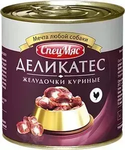 Консервы Зоогурман СпецМяс Деликатес Желудочки куриные для взрослых собак 250г
