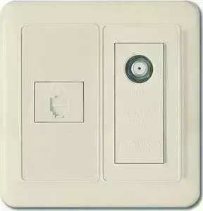 WST 5751 Panasonic Shin Dong-A Комбинация: Розетка TF.1+TV. Бежевый PANASONIC SHIN DONG-A