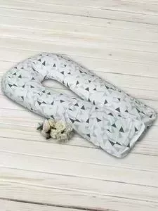 Подушка AmaroBaby для беременных Exclusive Soft Collection U - образная 340х35 (Треугольники)