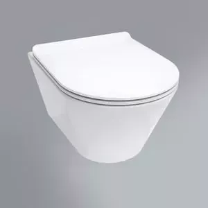 Унитаз подвесной Kerama Marazzi Plaza Modern с сиденьем микролифт, белый (PLM.wc.02, PLM1.seat.02\WHT)